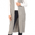 Gray cardigan vest