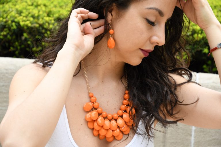 Lovely orange necklace…